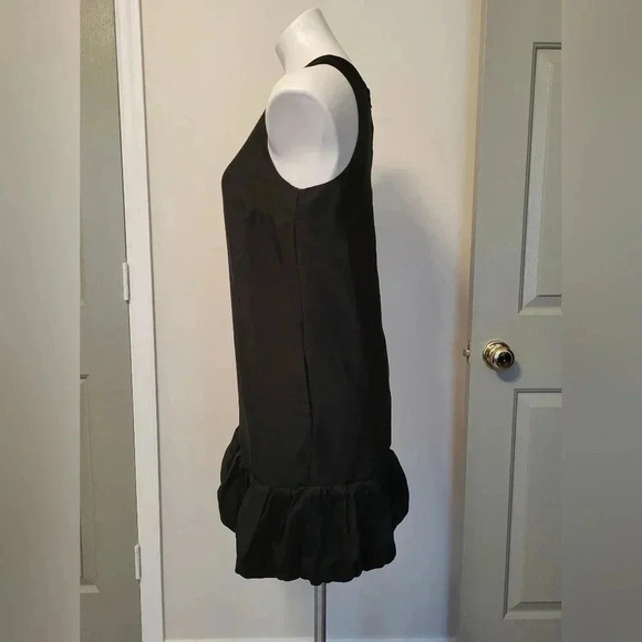 Anthropologie Leifsdottir Black Silk Blend Bubble Hem Cocktail/Shift Dress(4) - Picture 4 of 10